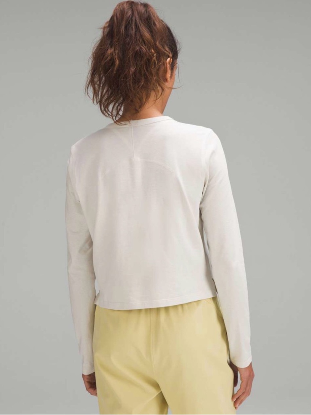 Lululemon Classic-Fit Cotton-Blend Long Sleeve Shirt W3FGES Size 8 - Picture 3 of 10